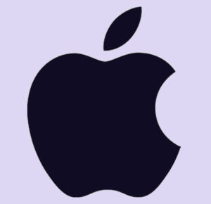 Logo Apple fond clair