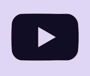 Logo Youtube fond clair