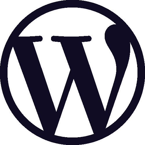 Logo noir WordPress